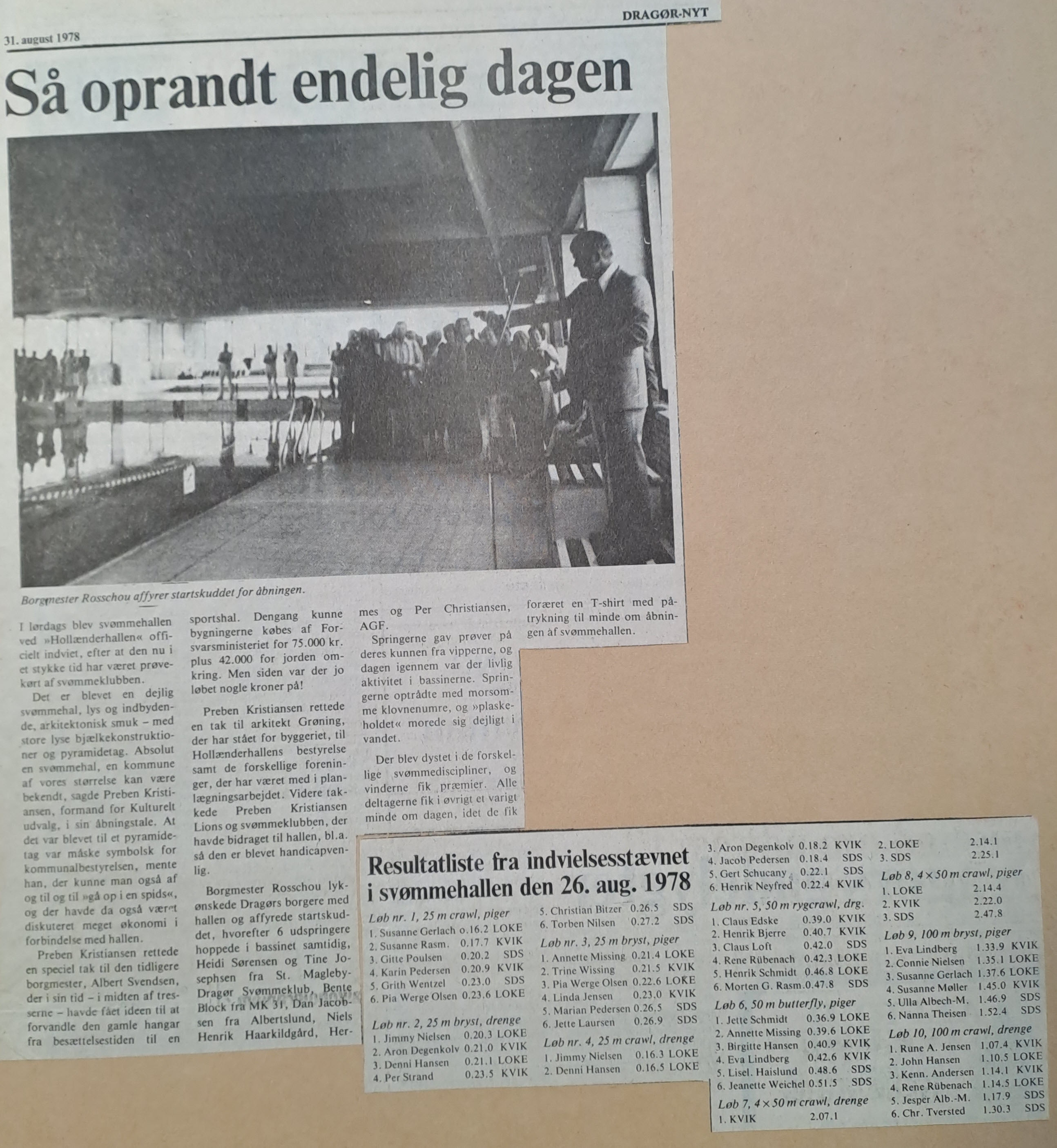 Dragør Nyt aug. 1978 (Dragør  Lokalarkiv).