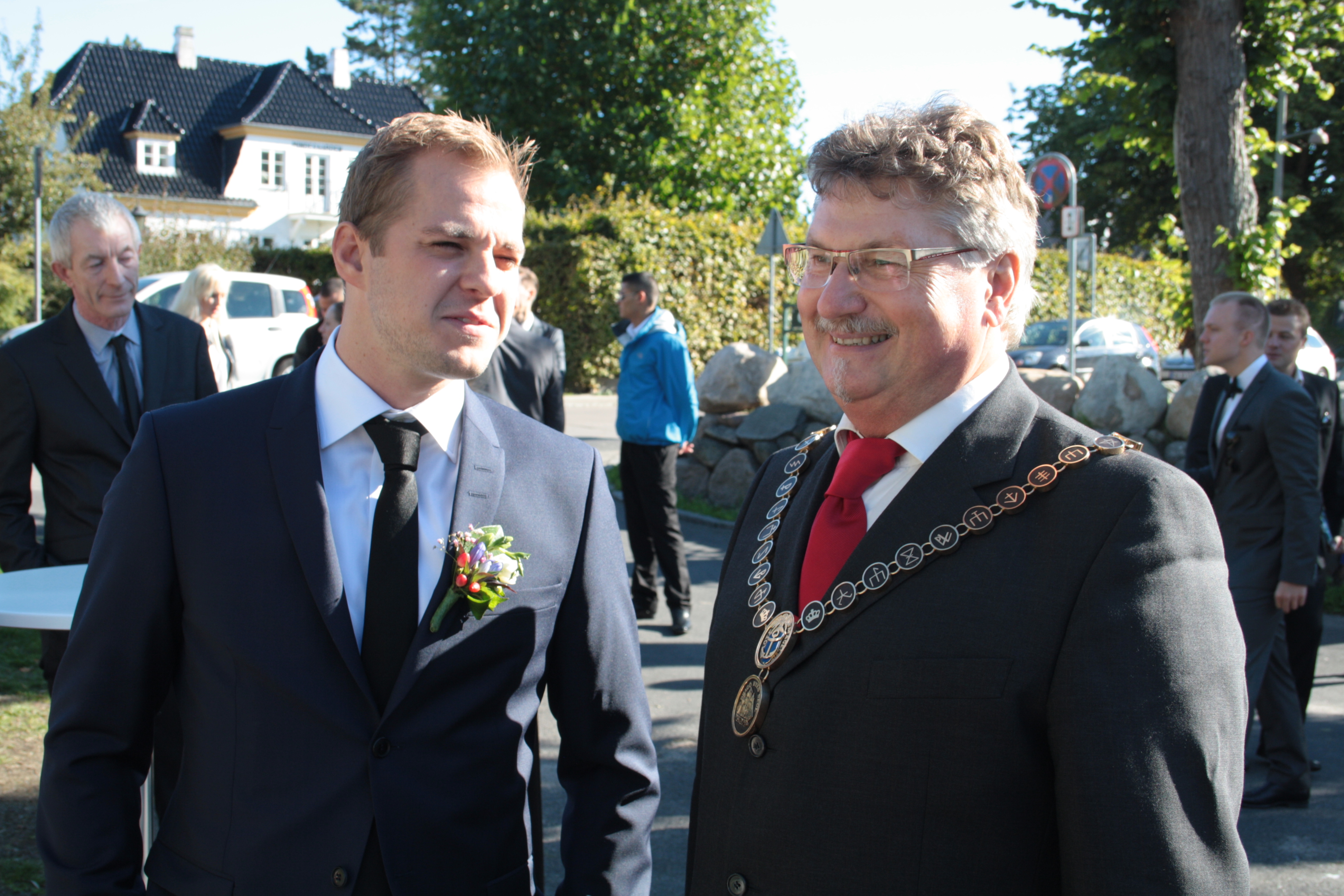 Kristian og borgmester Allan Holst
