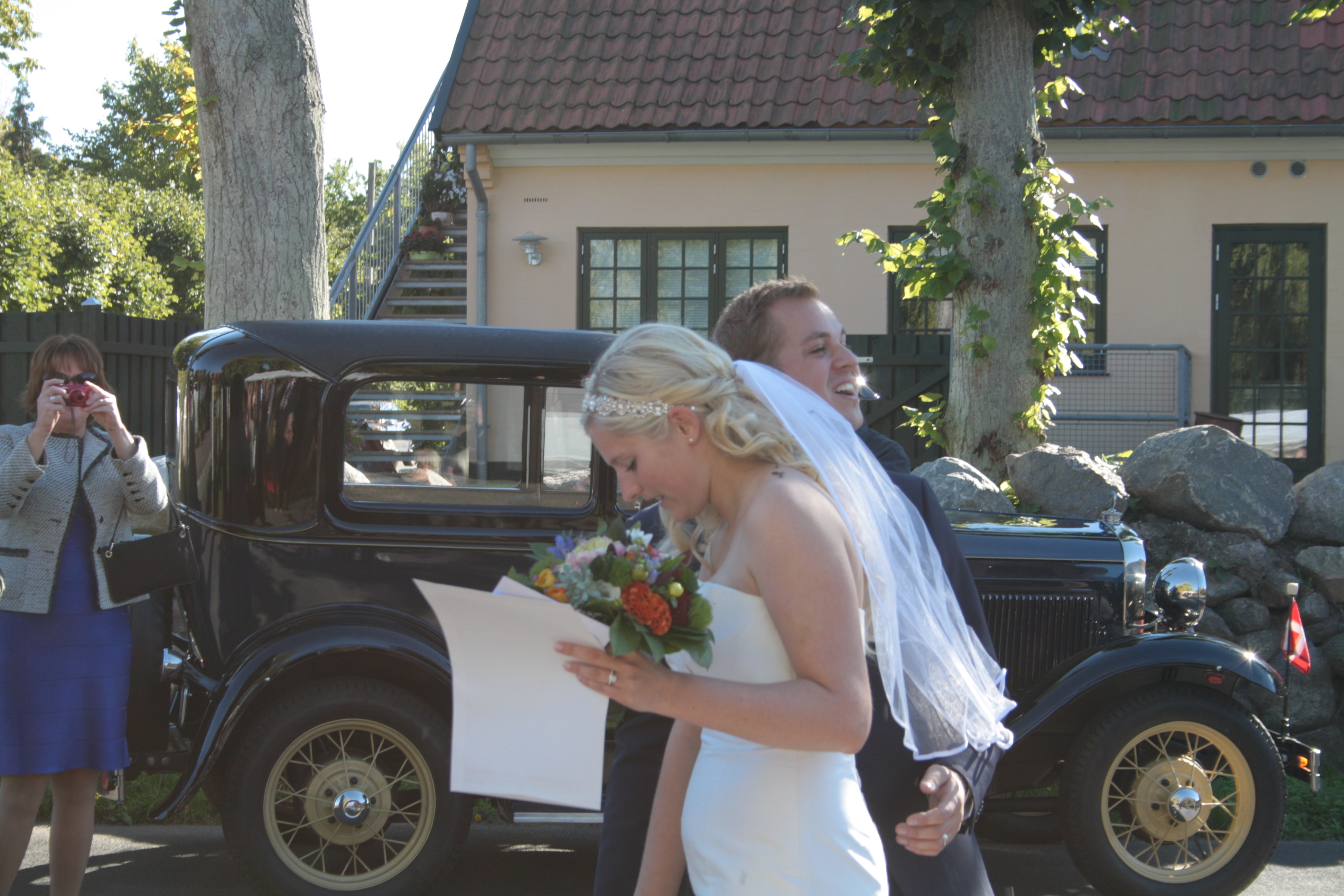 Bruden Monique og gommen Kristian
