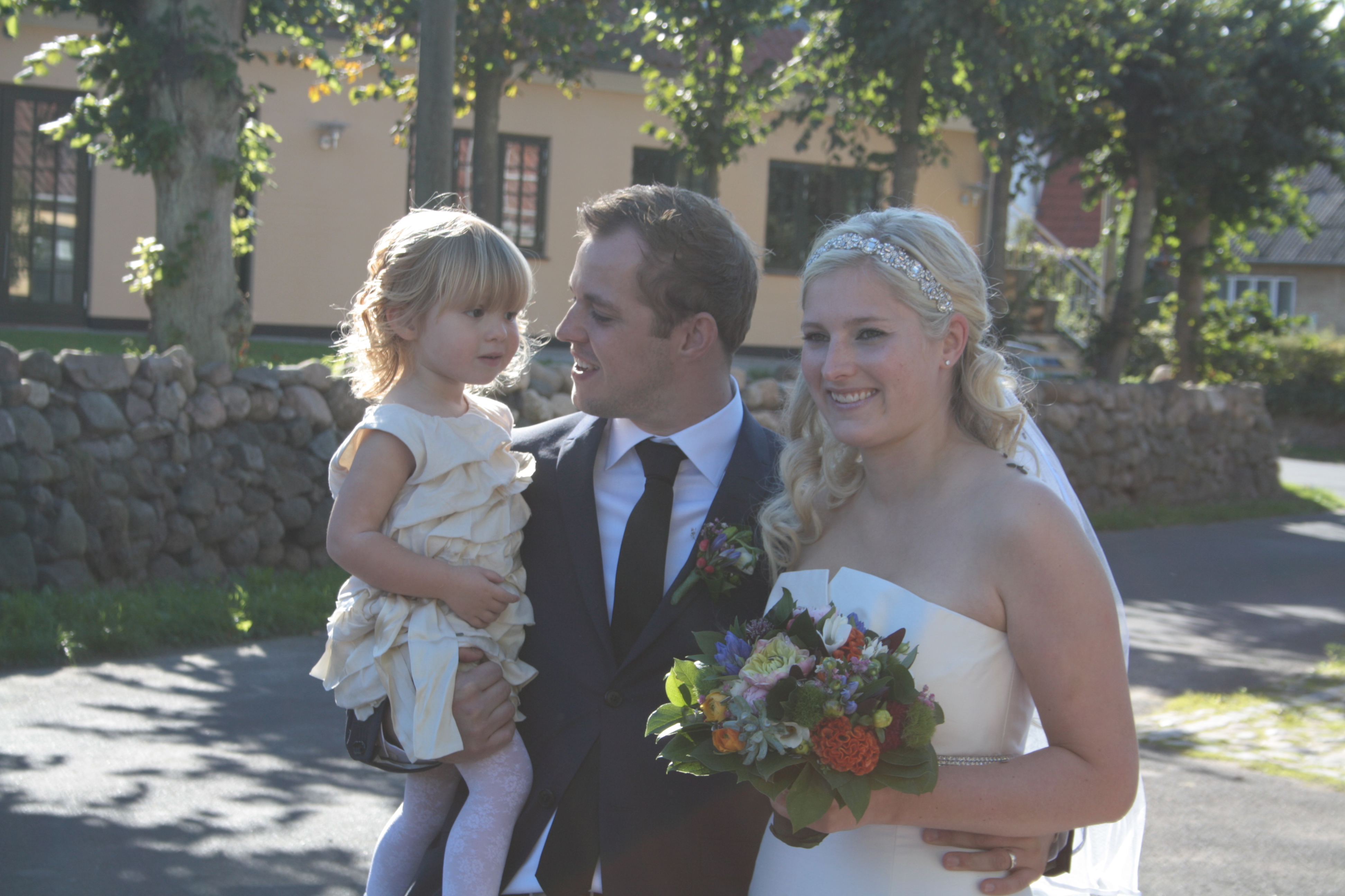 Martine, Kristian og Monique