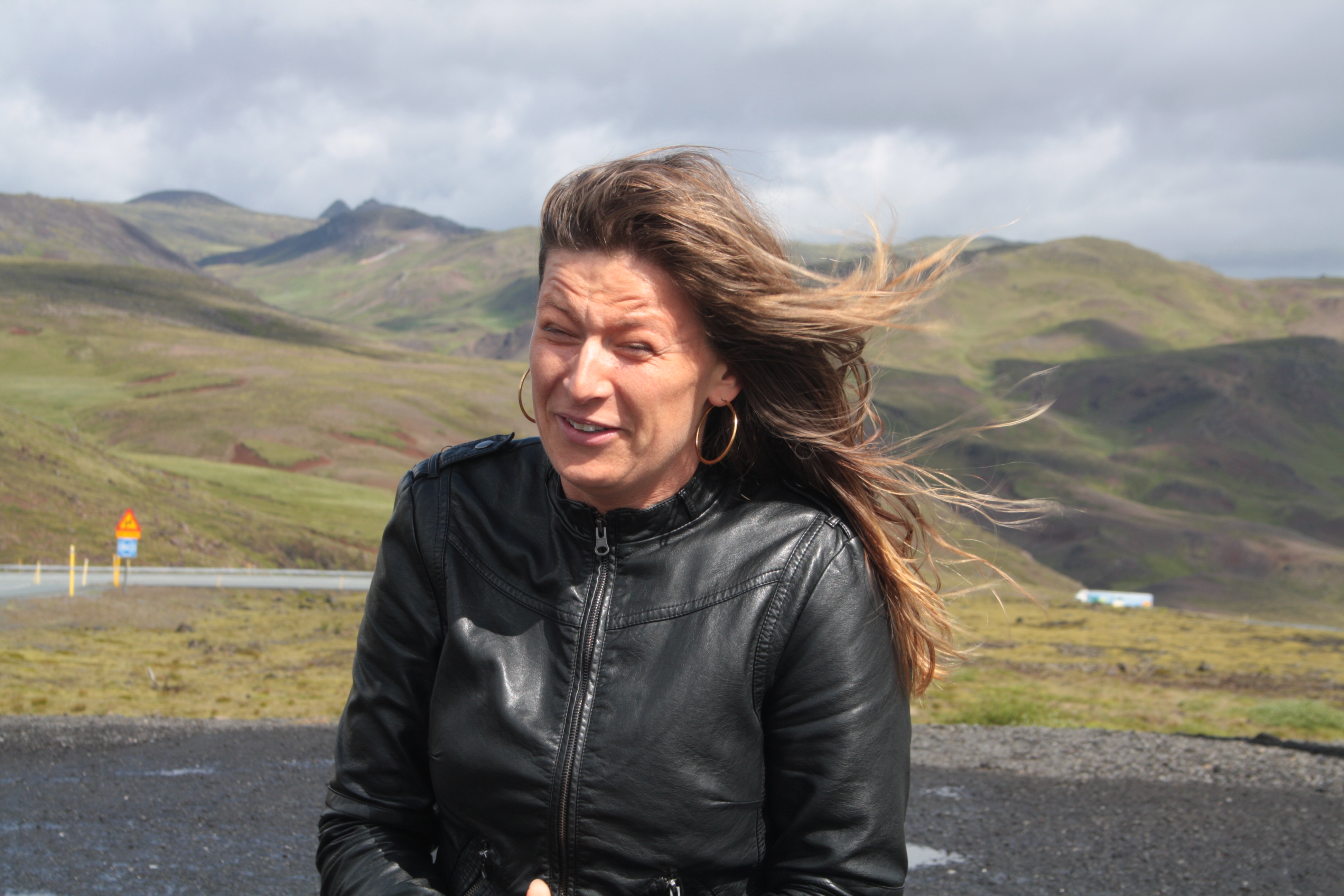 Karina Holm i vinden
