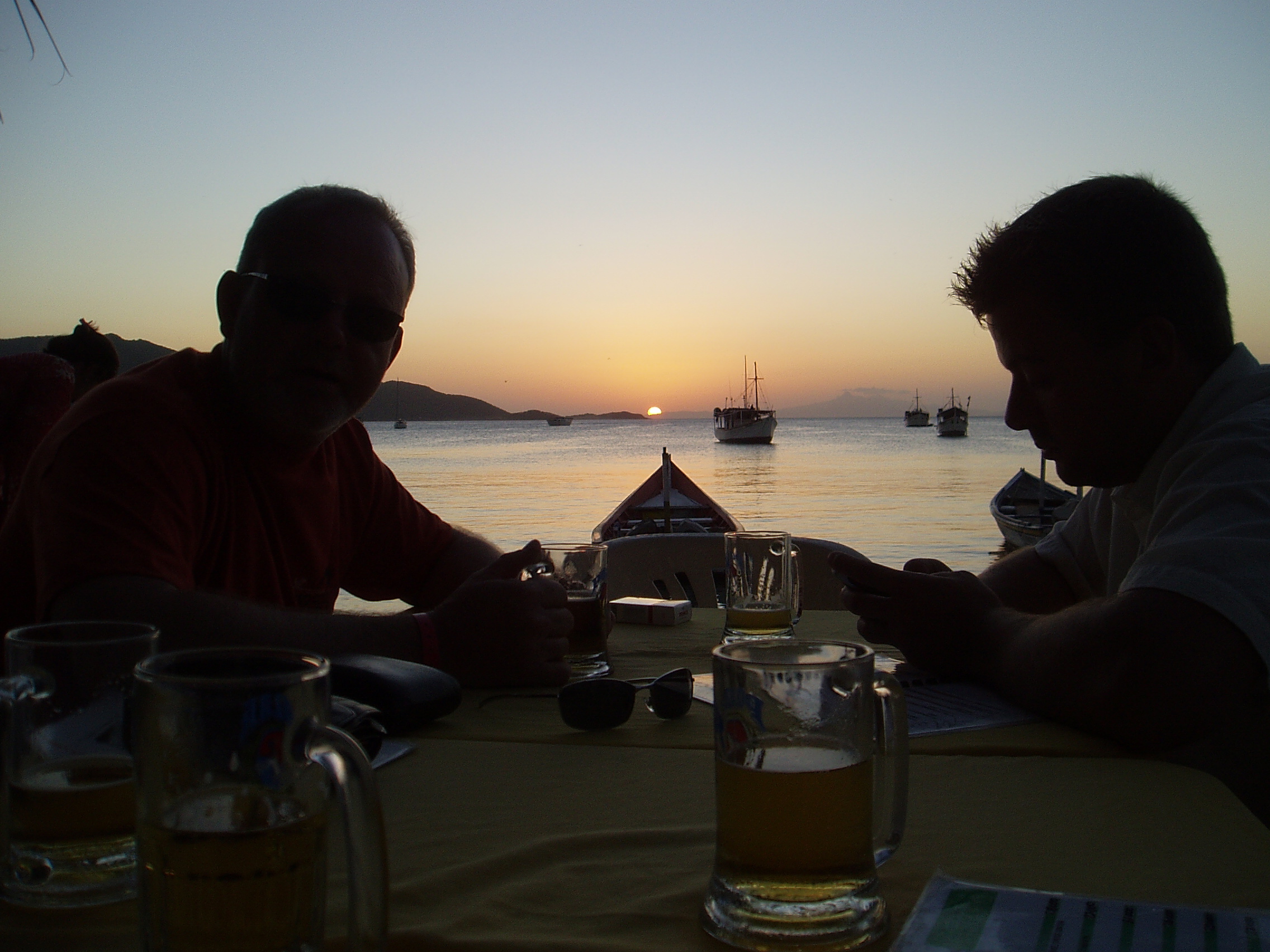 Solen er gået ned ved El Viejo Muelle