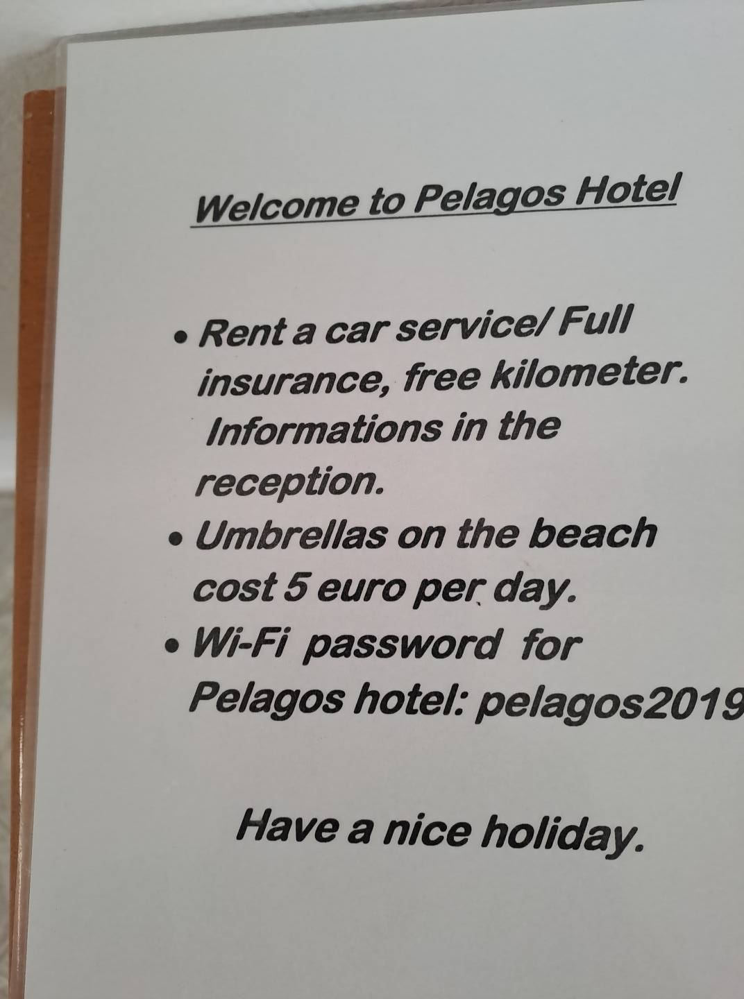 Velkommen til Pelagos Hotel og Aparmentos september 2025