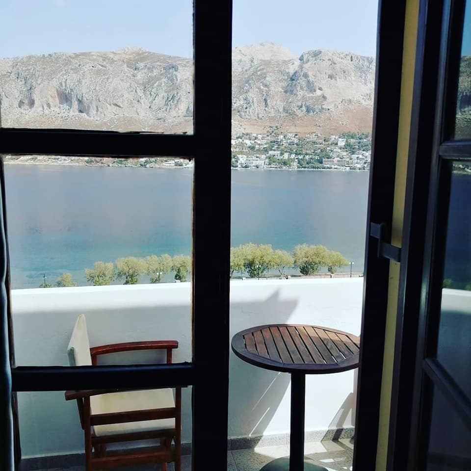 Udsigt fra værelse på Porto Potha Hotel på Telendos